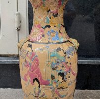 Bình gốm Biên Hòa xưa cao 42cm