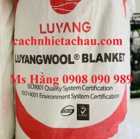 Bông sợi gốm Ceramic hiệu Luyangwool hàng không thùng, giá rẻ, tỷ trọng 96 và 128kg/m3