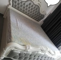 1 giường hoàng gia, giường bọc nệm cổ điển 1m8