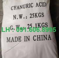 Bán CYANURIC ACID (C3N3H3O3) 25kg/Bao Uy Tín SLL Tại Đồng Nai