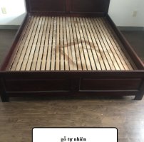 Thanh lý giường ngủ 1m6 màu nâu gỗ tự nhiên