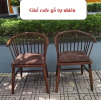 10 Ghế Cafe Gỗ Lót Nệm Màu Nâu Rất Đẹp Thanh Lý