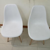 Combo bàn ghế nhựa chân gỗ mới 90% q9 TPHCM
