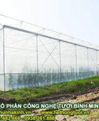 Thiết kế thi công nhà lưới, lưới chắn côn trùng trồng rau sạch, vật tư nhà lưới Politiv Israel