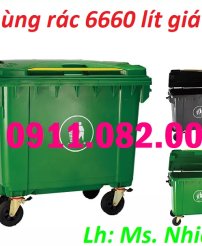 Đại hạ giá thùng rác 120l 240l  660- giá rẻ thùng rác nắp kín bánh xe- lh 0911082000