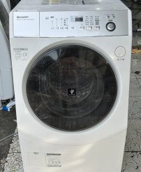 Máy Giặt Sharp ES-V540  Giặt 9kg sấy khô 6kg Date 2014, hình thức còn mới đẹp như hình