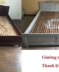 2 giường gỗ tự nhiên cao cấp xả kho bán rẻ