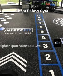 thảm cao su phòng gym boxing