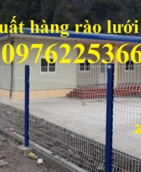 Thi công lắp đặt hàng rào lưới thép mạ kẽm ,sơn tĩnh điện 