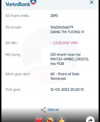Cần pass dép crocs