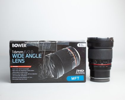 Bower 16mm f2.0 MFT sony NEX fullbox HKG 