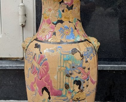 Bình gốm Biên Hòa xưa cao 42cm