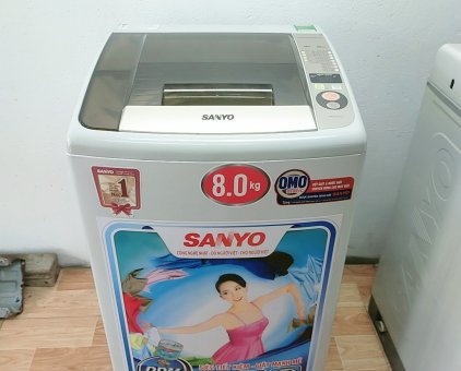 Thanh lý : Máy giặt SANYO 8 Kg . Đời mới -1